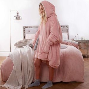 Luxe knuffeltrui hoodiedeken