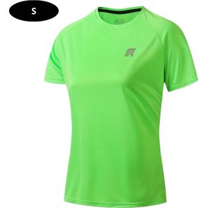 Livano Sportshirt Dames - Sport - Fitness - Compressie Shirt - Corrigerend Hemd - Sportkleding - Vrouwen - Groen - S