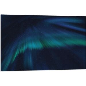 Vlag - Blauwe Neonvegen op Donkerblauwe Ondergrond - 90x60 cm Foto op Polyester Vlag