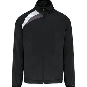 SportJas Kind 12/14 Y (12/14 ans) Proact Lange mouw Black / White / Storm Grey 100% Polyester