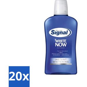 Signal - White Now - Mondwater - 0 % Alcohol - 500 ml - Bulkverpakking - 20 stuks