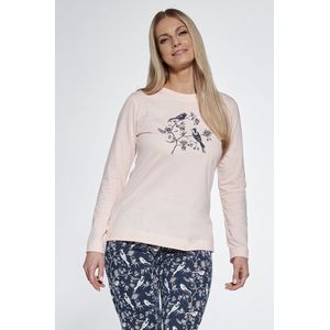 Cornette Katoenen Pyjama Dames Volwassenen Lange Mouw Lange Broek Plus Size Birdie 768/363 5XL