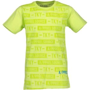 Blue Seven Shirt 'Neon Lights'  Lime Maat 176