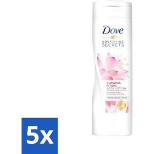 Dove - Glowing Ritual - Bodylotion - Verzorgend en stralend - 400 ml - Bulkverpakking - 5 stuks