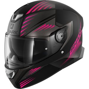 SHARK SKWAL 2 HALLDER Motorhelm integraalhelm Mat Zwart Antraciet Purple - Maat XS