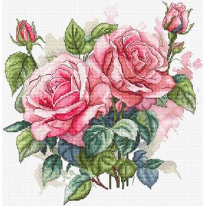 Leti Stitch Pink Bloom borduren (pakket) L8093