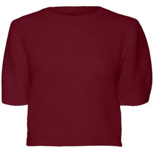Pullover - Gebreid - O-hals - Korte Mouwen - Regular Fit