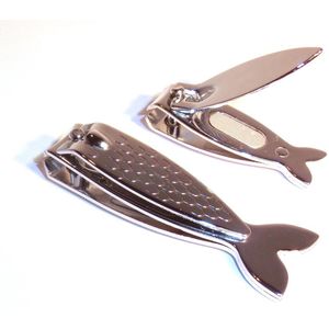 Nagelknipper + Nagelvijl set 2 stuks Vis Design  - Nagelschaar Pedicure Manicure Nagelknippertje Nagelsetje Kikkerland