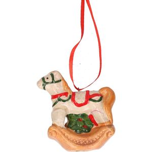 Kersthanger hobbelpaard 8 cm - kerstboomhanger