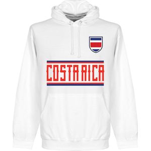 Costa Rica Team Hoodie - Wit - Kinderen - 152