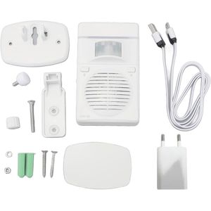 Brenzoos - IR-bewegingssensor Geluidsspeler voor Winkels - MP3-bestanden Afspelen - Spraakmuziek Advertenties - Bewegingsgeactiveerde Stemspeler - Automatisch Afspelen (EU)