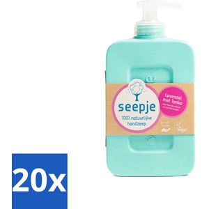 20 x Seepje - Handzeep - Zachte Geur - Lavendel met Tonka - 300 ml - Handzeep Lavendel Met Tonka - Natuurlijke Handzeep - Handverzorging - Zachte Geur - Vegan Handzeep