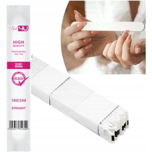 NAIL4U Nagelvijlen 10 stuks Recht 180/240