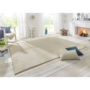 Flycarpets Tufted Vloerkleed - Wollen Look - Creme - 140x200 cm