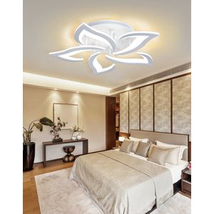 5 Lotus Plafond Verlichting - Moderne LED - Woonkamer - Keuken - Slaapkamer - Kinderkamer - Plafonnière - Dimbaar Met Afstandsbediening en App