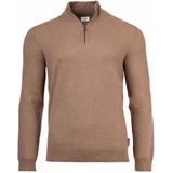 Joop Jeans - Lauriono - Gebreide Trui - Medium Beige - Met Ritssluiting