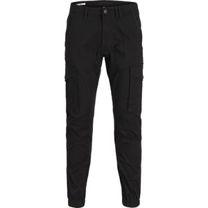 JACK & JONES Paul Lake Cargo loose fit - heren cargo broek - zwart - Maat: 27/30