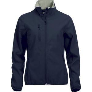 Clique Basic Softshell Jas Dames Donker Navy maat XS