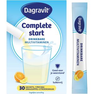 Dagravit - Complete Start - Drinkbare Multivitaminen - Sinaasappel-citroensmaak - 30 Sachets