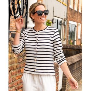 Je m'appelle Dames Vest - Wit - Maat XL