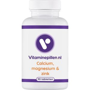 Vitaminepillen.nl | Calcium, Magnesium & Zink | 30 Tabletten | Gratis verzending | Ondersteunt oa. bij sterke botten/tanden, spieren en zenuwen.