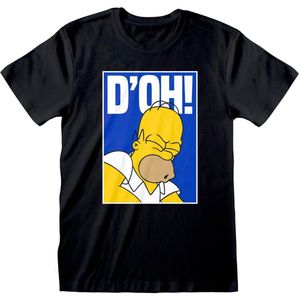 The Simpsons D'OH! Heren T-shirt - zwart - M
