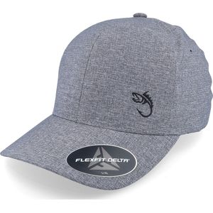 Hatstore- Fish Hook Logo Seamless Delta Fit Melange Flexfit - Skillfish Cap