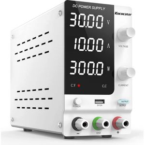 Regelbare DC Laboratoriumvoeding met LED-display, 0-32V, 10A, USB-interface, Veilig en Betrouwbaar