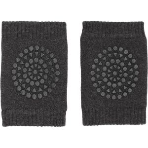 Scoby - Kniebeschermers voor Baby's - Veilig Kruipen - Kruip Bescherming - Kniesokken Anti Slip - Baby Socks - Antraciet/Grijs - 2 Paar