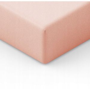 Jersey Hoeslaken met Elastiek 80x160 cm - Poederroze