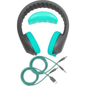 KidsCover - EduFlex - Hoofdtelefoon - Aqua - Met Volumebegrenzing - Kinderkoptelefoon met Microfoon - USB-C