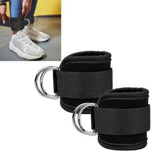 2 stuks Ankle strap - Enkelsteun - Enkelband Fitness - Enkel Brace - Enkelbandage - Straps - Dubbele gesp - Fitness Accessoires - Verstelbaar - Zwart