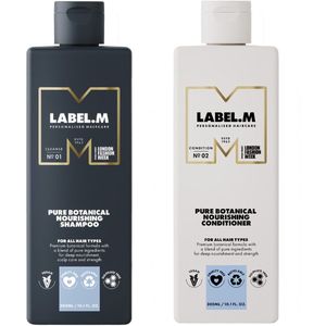 Label.m Pure Botanical Nourishing Shampoo 300ml + Conditioner 300ml