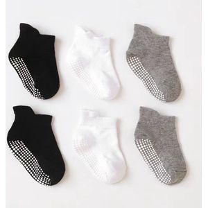 Baby antislip grip enkelsokken-baby sokken anti slip-baby sokken 0-12 maanden-voor baby's, peuters, kinderen, jongens en meisjes 3 paar