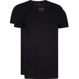 RJ Bodywear Everyday - Gouda - 2-pack - T-shirt V-hals smal - zwart -  Maat XXL