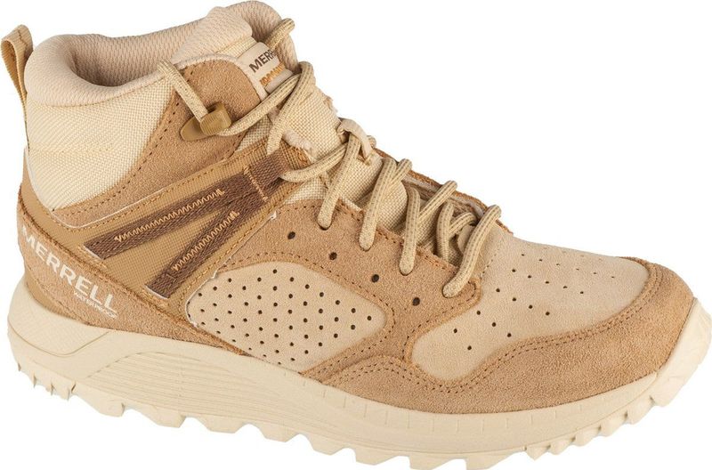 Merrell - Wildwood Mid Leather WP - Wandelschoenen - Beige - Waterdicht