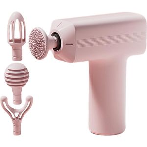 Diepe Weefselmassager - Handheld Fasciamachine - Spiermassageapparaat - 3 Instelbare Modi - 4 Hoofden