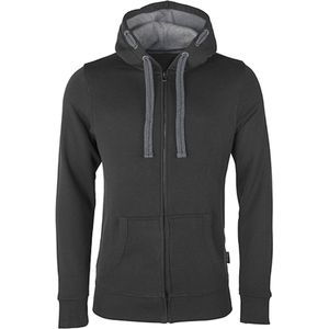 Men´s Hooded Jacket met ritssluiting Dark Grey - XL