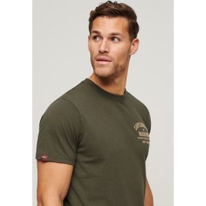 Superdry - Workwear Flock Graphic - T-shirt - Met Korte Mouwen