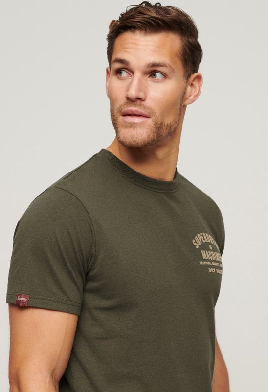 Superdry - Workwear Flock Graphic - T-shirt - Met Korte Mouwen