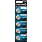 EverActive CR2032 3V Lithium Knoopcel Batterij 2032 DL2032 - 5 stuks