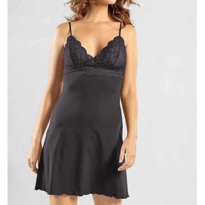 Nina von C - Onderjurk - Kanten - Zwart - Viscose en Elastaan