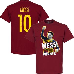 Messi 5 Times Ballon D'Or Winner T-Shirt - L