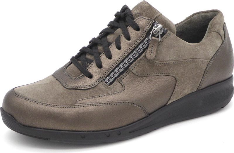 Durea Go Dames Veterschoen - 6260-688-1122 Grijs - Wijdte K - Maat 7 (40.5)