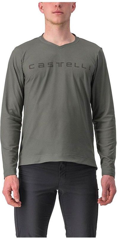 Castelli - Trail Tech 2 - T-shirt - Grijs - Lange Mouwen