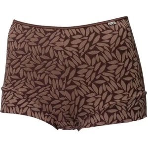 Avet dames boxershort microfiber - Jacquard - S - Bruin