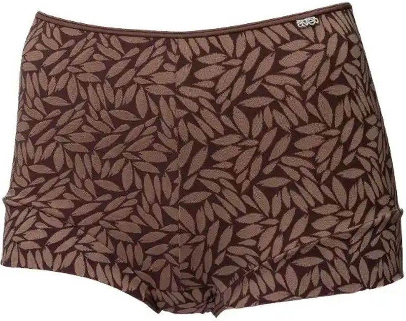 Avet dames boxershort microfiber - Jacquard - S - Bruin