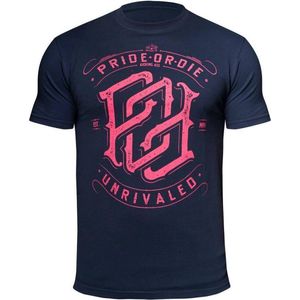 PRiDE or DiE Unrivaled T Shirts Zwart Rood