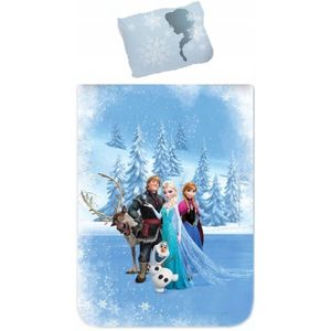 Frozen Dekbedovertrek 140x200 cm met kussensloop 70x90 cm - Anna & Elsa