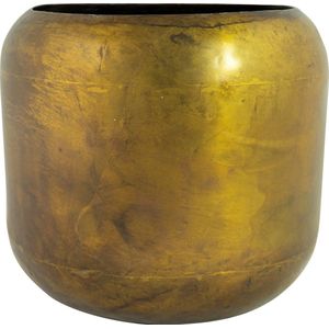 Ter Steege Bloempot-Sierpot Metaal Old Camel-Bruin D 16 cm H 14 cm